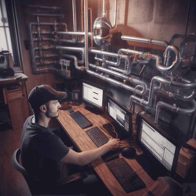 Music producer workign on their song pipelines